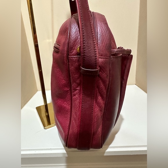 Cartier Bourdeax Pebbled Leather Large Crossbody Bag - Picture 3 of 10